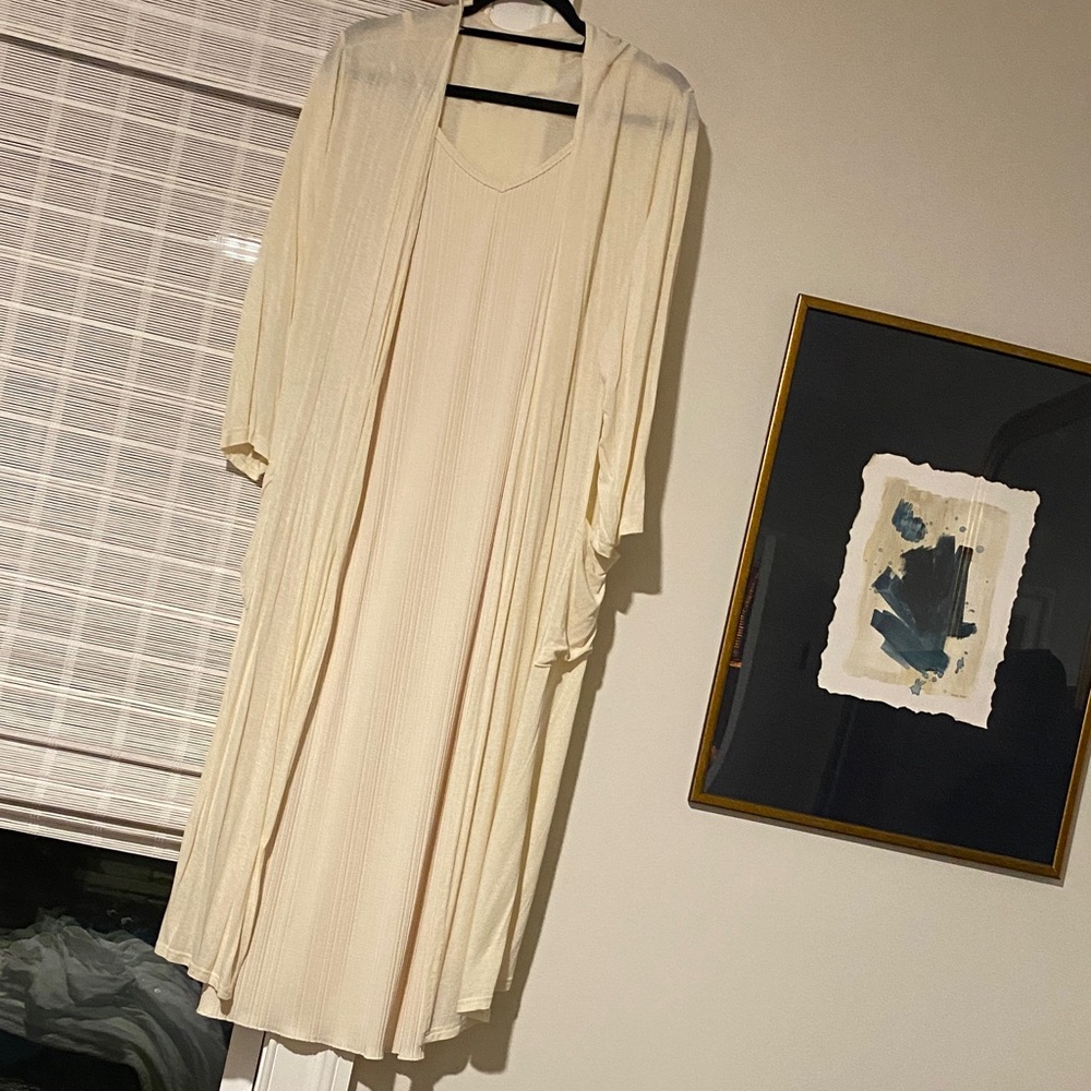Nothing Fits But - Elegant Cream Dress (Can be Maternity or Not)